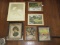 Misc. Pictures Vintage - Young Girl Portrait, Hand Painted Peasant Winter Scene