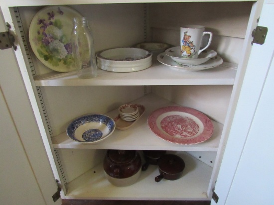 Cabinet Lot - Ceramic Royal Ironstone Plates, Soup Cups, Etc.
