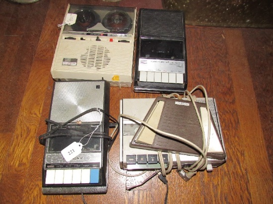 Misc. Vintage Recorders, Panasonic, General Electric, JC Penny, Norelco