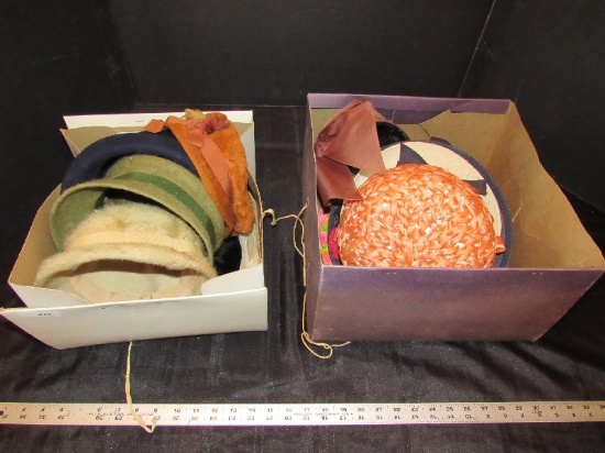 Vintage Ladies Felt Church Hats - Duchess, K.M.F. Glenover, Lisa, Etc.