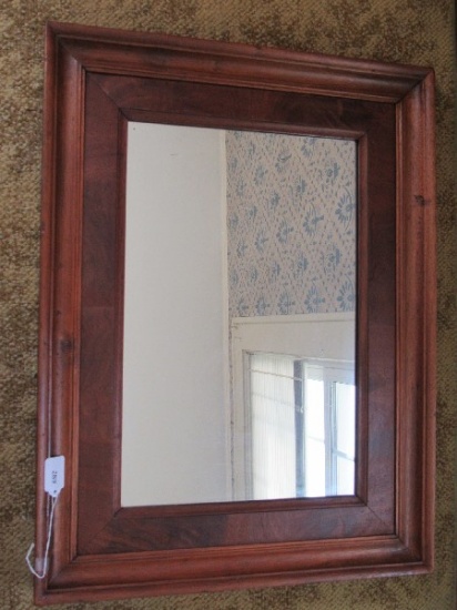 Wall Mounted Mirror in Wooden Frame
