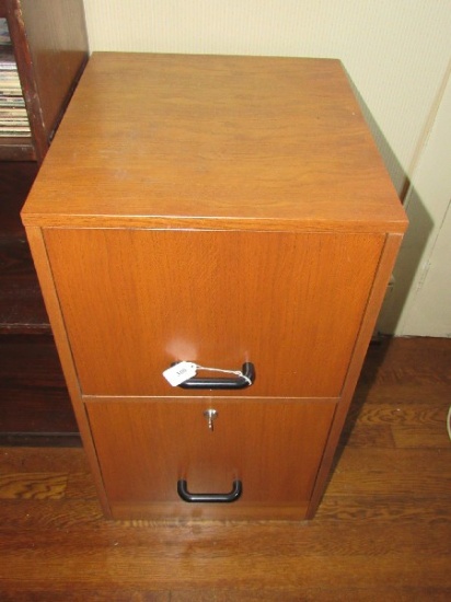 Wooden 2 Drawer Filing Cabinet Lock w/ Key