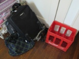Luggage Lot - Black Atlantic Bag, Blue/Green Tartan, Grey Atlantic, Laundry Bag, Horse Pattern