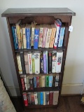 4-Tier Wooden Organizer Shelving w/ Books Contents - Robert Ludlum, Scott Turow