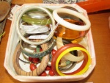 Bangle Lot - Wooden, Pink, Orange, Etc.