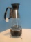 Retro Pyrex Brand Glassware The Silex Co. 6 Cup Carafe w/ Stainless Band
