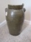 Vintage Southern Pottery Stoneware Alkaline Glaze Finish Churn w/ Double Handles