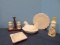 Milk Glass Group Salt/Pepper 3 5/8