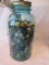 Awesome #5 Ball Perfect Mason Blue Glass Canning Jar Converted to Lamp