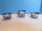 Group - 2 Masons Patent Ironstone China Vista Blue/White Pattern 2 1/4