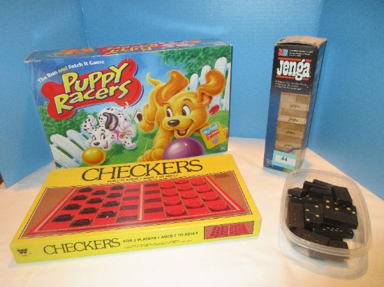 Misc. Games Puppy Racers, Checkers, Jenga, Dominos