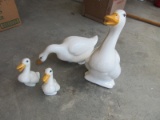 4 Figural Ceramic Ducks