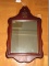 Old Pine Wall Mounted Mirror w/ Federal Eagle Medallion Top Wave Trim