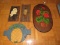 Wooden Wall Mounted Lot - Pineapple Décor Floral Décor, Owl on Barks
