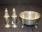 Pewter Weighted Lenox Salt/Pepper Shakers 5 1/4