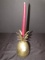 Brass Pineapple Design Trinket Jar w/ Candle Holder Top