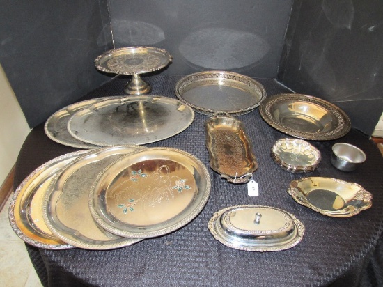 Silverplate Lot - International Silver Co. Oneida, W.M. Rogers, Etc.