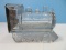 Early Novelties Glass Locomotive Train Engine Candy Container w/ Litho Tin Closure