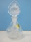 Princess House Lead Crystal Heritage Romance Collection Oval Perfume Bottle