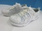 Ryka White Footwear Tennis Shoes Lace Up Gray Blue Trim