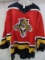 NHL Florida Panthers Authentic CCM Jersey w/ Hockey Stick & Palm Tree Shoulder Logos