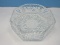 Octagonal Shaped Etched Crystal 7 1/4