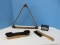 Billiards Accessories Leisure Bay Master Blue Cue Chalk, Triangle Rack & 2 Brushes