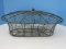 Oval Metal Frame & Wire Basket w/ Lid