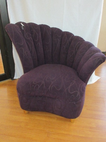 Sam Moore Furniture La-Z-Boy Transitional Modern Curved Channel Back Slipper Chair