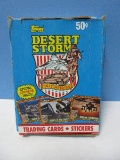 Topps Desert Storm Collectible Trading Cards w/ Stickers © 1991 36 Count Packs Each Pack