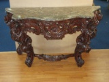 Chinoiserie Phenomenal Heavily Hand Carved Console/Entry Table