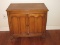 Mahogany Mid-Century Neoclassical Style Record Cabinet w/ Interior Dividers