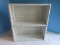 Painted White Wicker 2-Tier Wall Shelf Accent