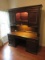 Hammary Furniture Executive Desk w/ Built In Outlets, Lighted Credenza Hutch