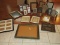 Group - Misc. Picture Frames Various Sizes & Style Brass, Resin, Simulated Wood, Etc.