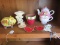 Group - Ceramic Teapot For One, Angel Figurine, Las Vegas Piggy Bank