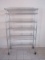 Commercial Grade Rolling NSF King Long Industrial 6-Tier Chrome Steel Wire Shelving Unit