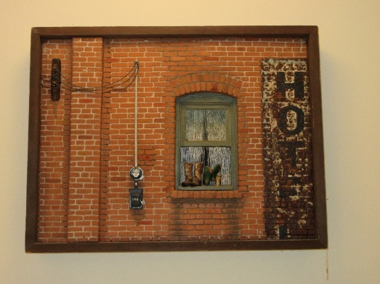 Awesome Three Dimensional Spences Alley City-Scapes Style "B" Wall Art