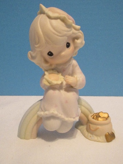 Precious Moments Collection "Dreams Really Do Come True" Porcelain Bisque 5 1/4" Figurine