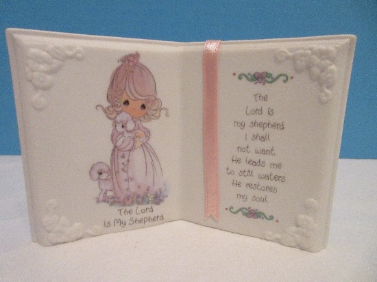 Precious Moments Collection "The Lord Is My Shepherd" Open Book