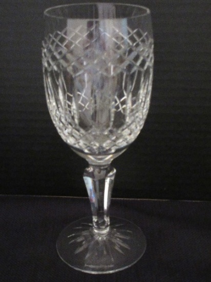 Galway Crystal Castlerosse Pattern Cut 7 7/8" Water Goblet