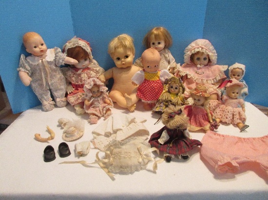 Group - Misc. Baby Dolls Alexander © 1977, Cameo Kewpie 10" Doll '74, Effanbee © 1965