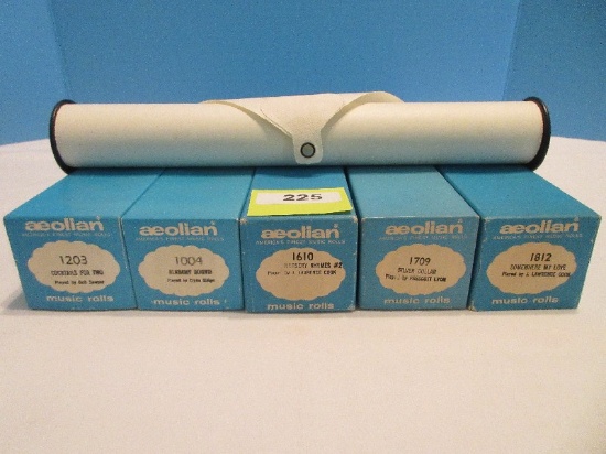 Player Piano 5 Aeolian Music Rolls in Original Boxes "Nursery Rhymes #2"