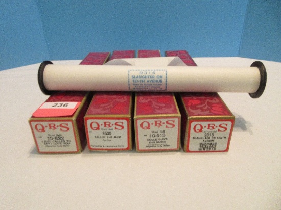 4 Player Piano Q.R.S. World Rolls in Original Boxes "Could I Have Done This Dance"