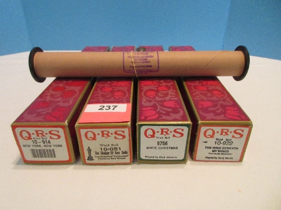4 Player Piano Q.R.S. World Rolls in Original Boxes "New York, New York"