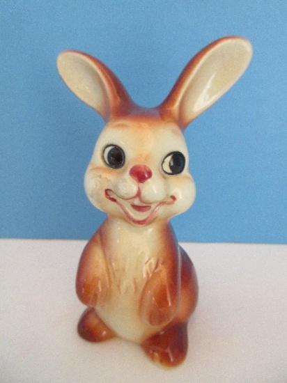 Vintage Whimsical Goebel Hummel Jovial Bunny Rabbit 4" Figurine