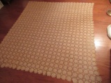 Hand Crochet Flower Burst Pattern Coverlet/Table Cloth
