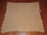 Hand Crochet Mini-Disc Wheel Pattern Card Table/Accent Table Cloth