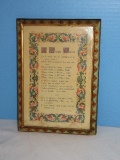 A Simple Prayer in Italian Florentine Embellished Frame