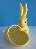 Unique Goebel Hummel Yellow Easter Bunny Rabbit w/ Basket 5 1/2